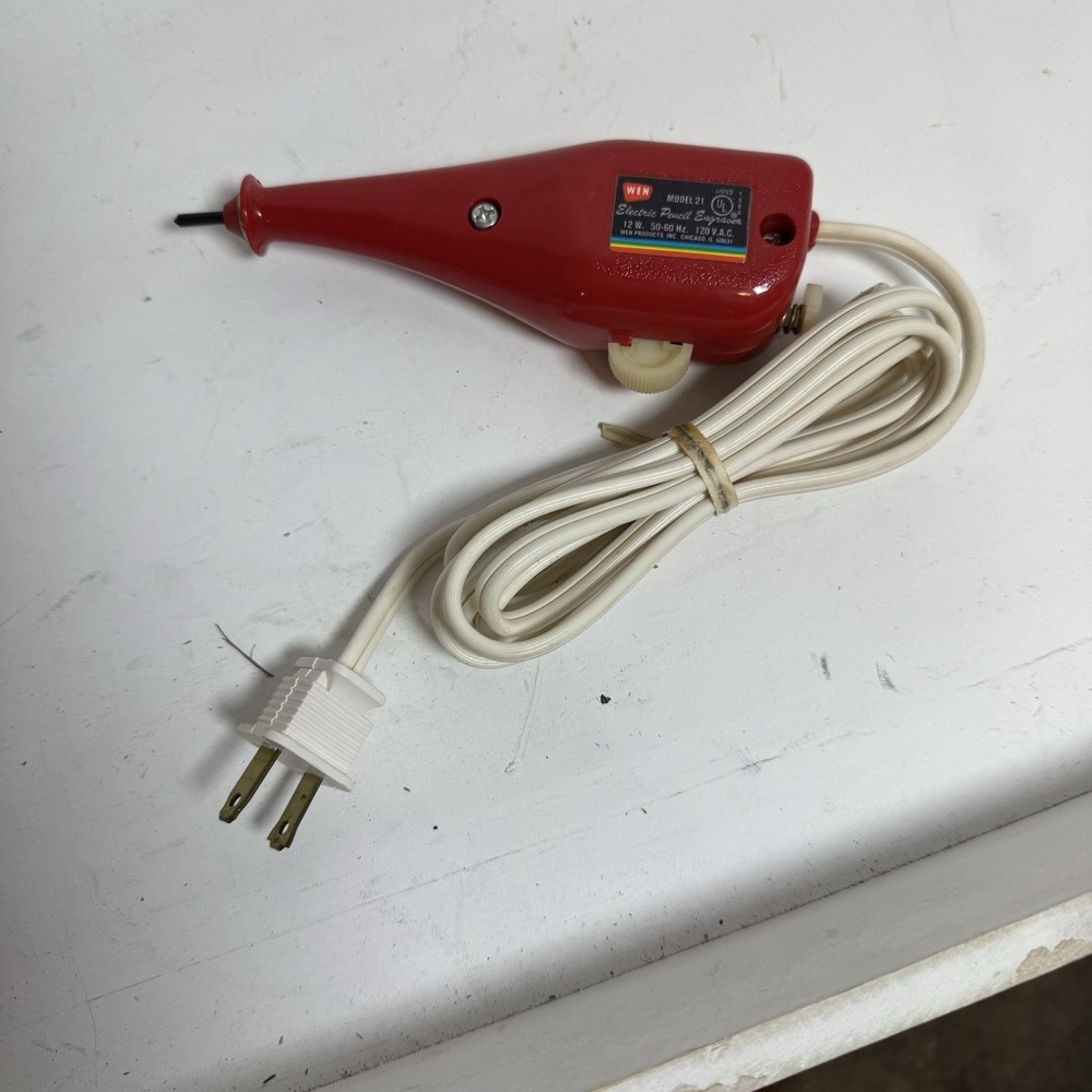 Vintage Wen Model 21 Electric Pencil‎ Engraver Tool, Tested Working